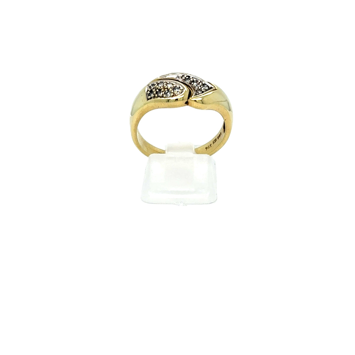 Ring Gelb Gold 585 14kt *61* Damen Geschenk Diamanten
