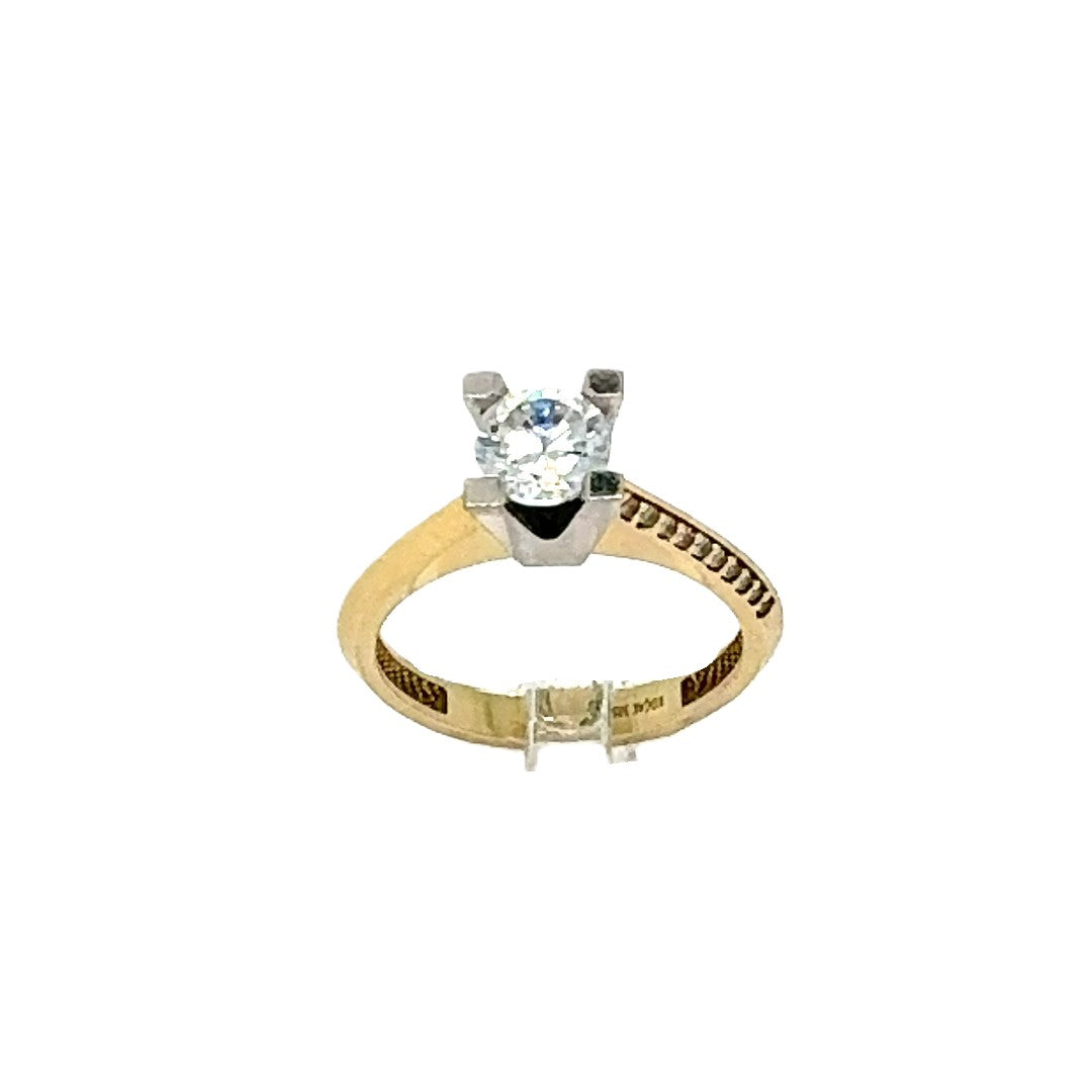 Ring Gelbgold Weißgold 585 Gr.55