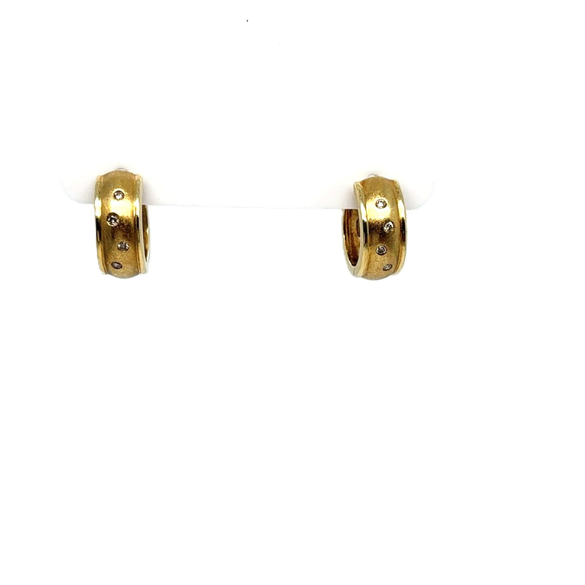 Ohrringe Gelb Gold Creolen 585 14kt Brillant