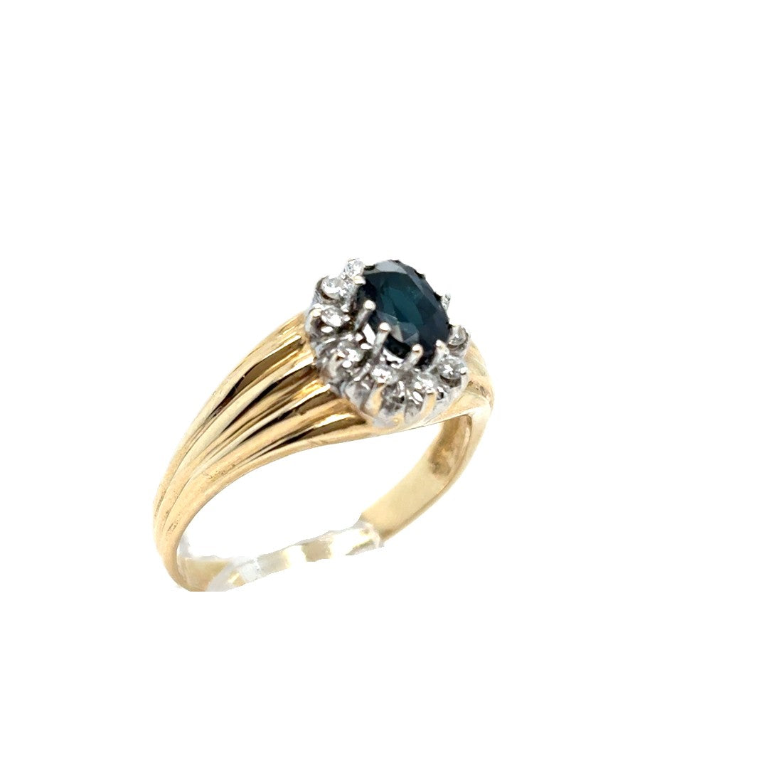 Ring Gelb-/Weißgold Brillanten 585/14kt Gr.56