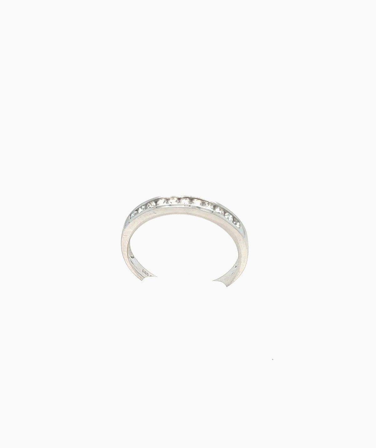 Ring Weiß Gold 585 14kt Damen Brillant