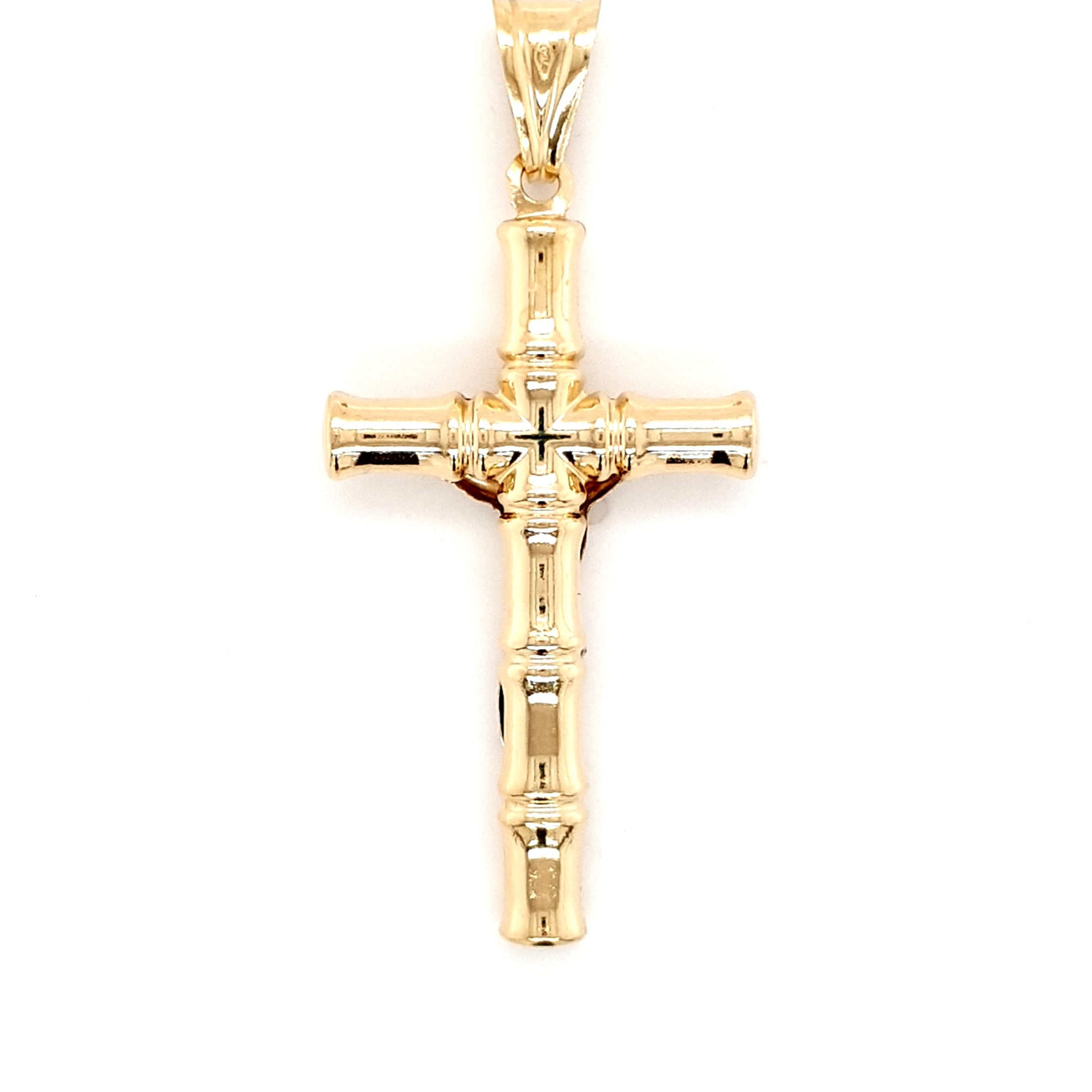 Kettenanhänger Gold 750 18 kt Kreuz Unisex