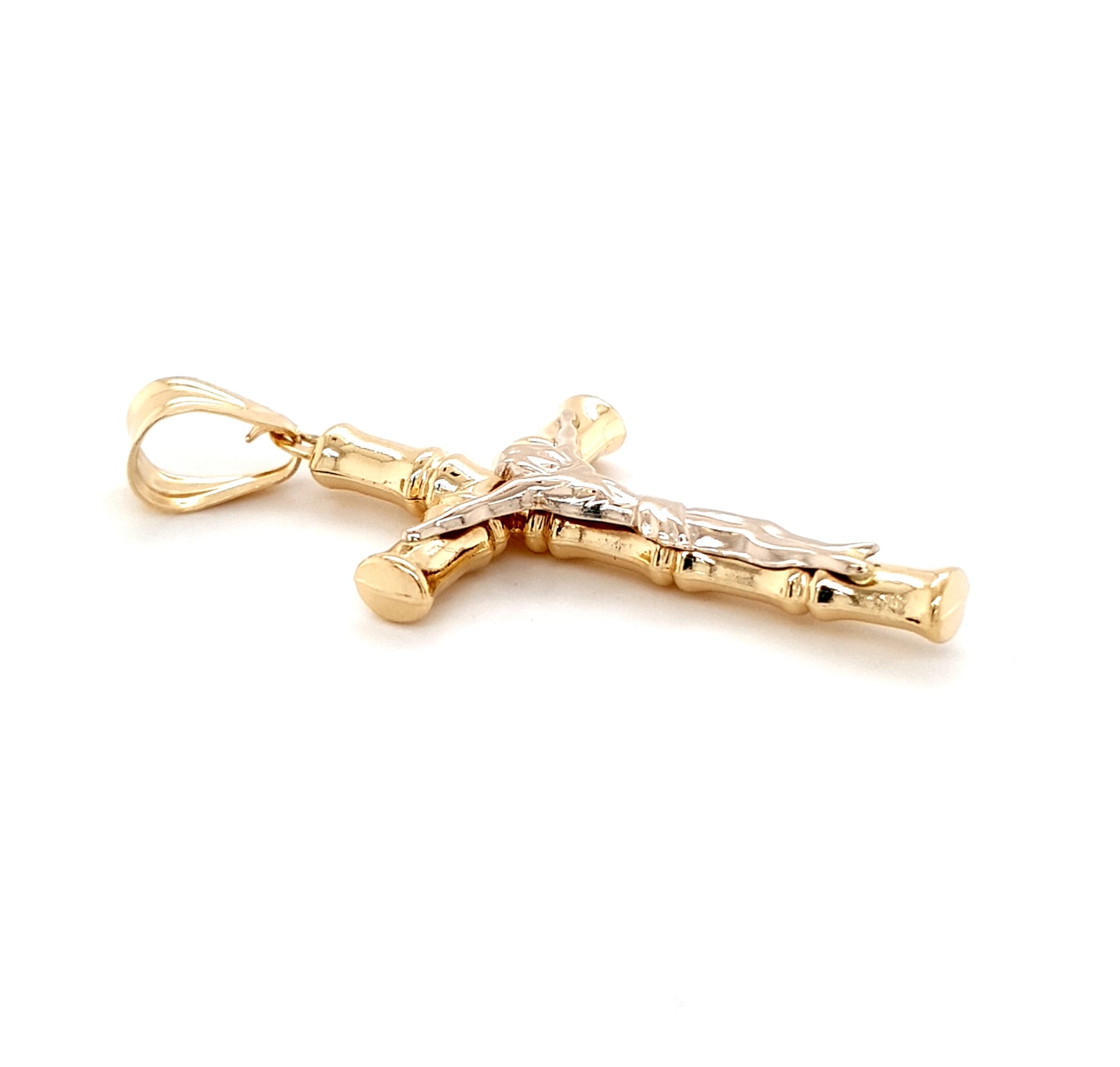 Kettenanhänger Gold 750 18 kt Kreuz Unisex