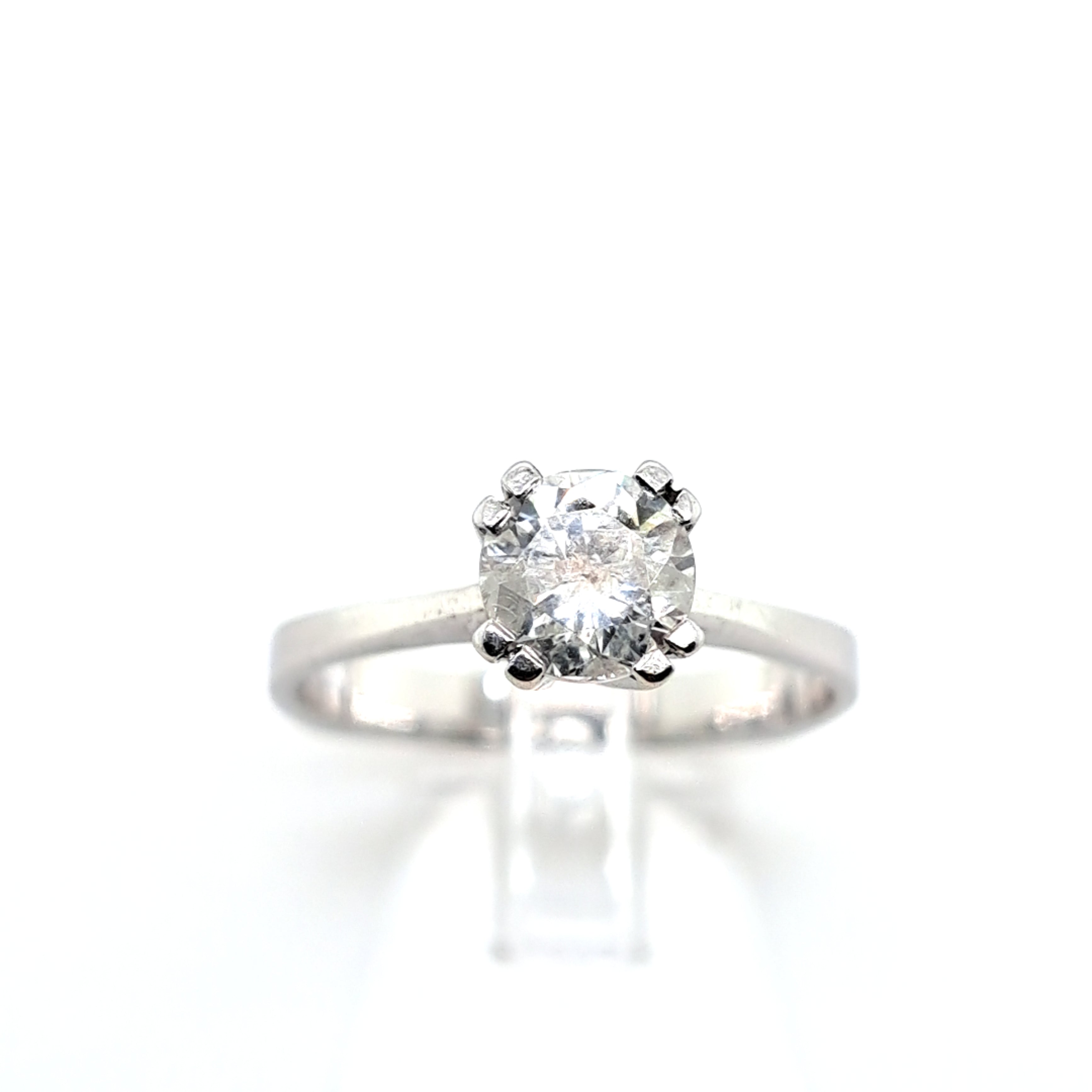 Solitärring Weißgold 585 1 Brillant ca.1,0ct