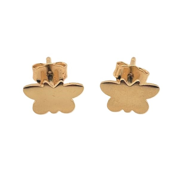Ohrringe Ohrstecker Gelbgold 585/14kt Motiv Schmetterlinge