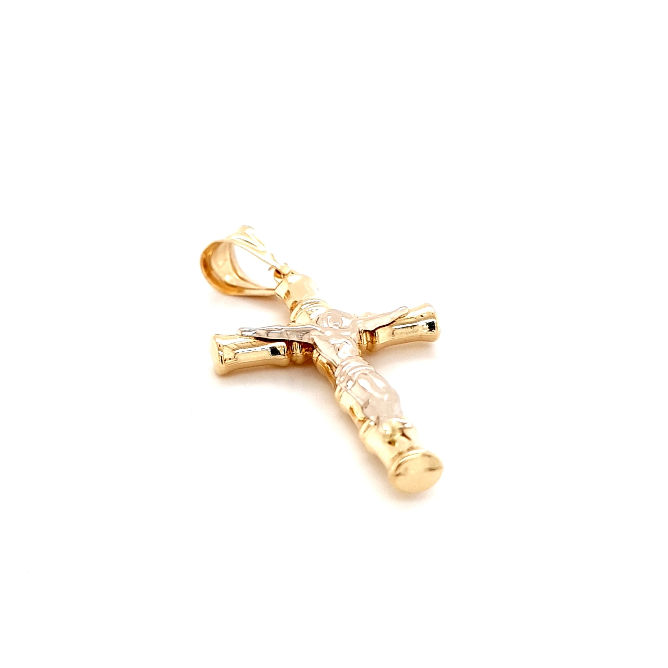 Kettenanhänger Gold 750 18 kt Kreuz Unisex